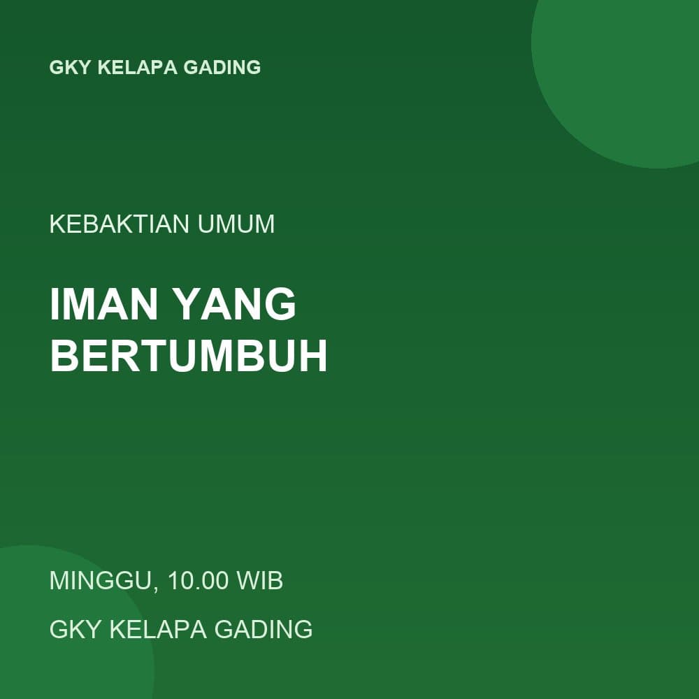 Iman yang Bertumbuh